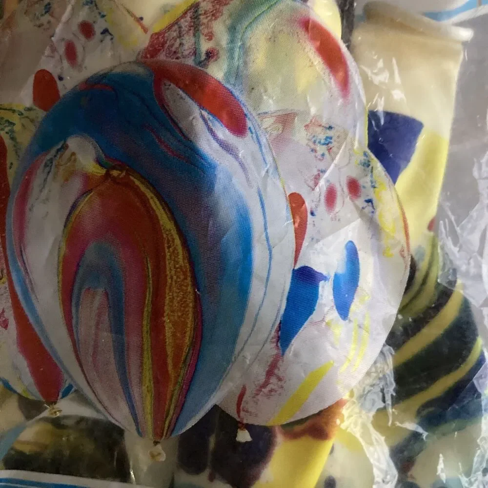Latex Marbled Color Vintage Balloons 10 Pack Assorted 12 Inch Party New Sealed